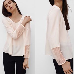 Aritzia X Wilfred “Augustus” Silk Blouse Cream